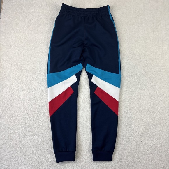 ADIDAS Mens 'Palmerston Joggers' Small Multicolor Sweatpants Zip Pockets Blue - Picture 2 of 14